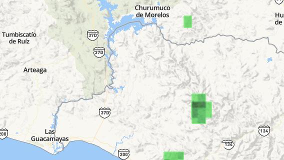mapa de la ciudad de Coahuayutla de Guerrero