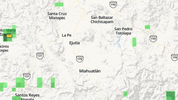 mapa de la ciudad de Coatecas Altas