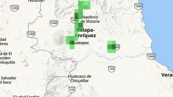 mapa de la ciudad de Coatepec