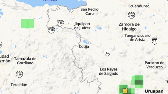 mapa de la ciudad de Cotija de la Paz