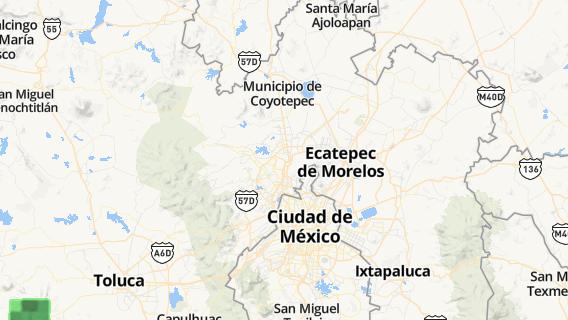 mapa de la ciudad de Cuautitlan Izcalli