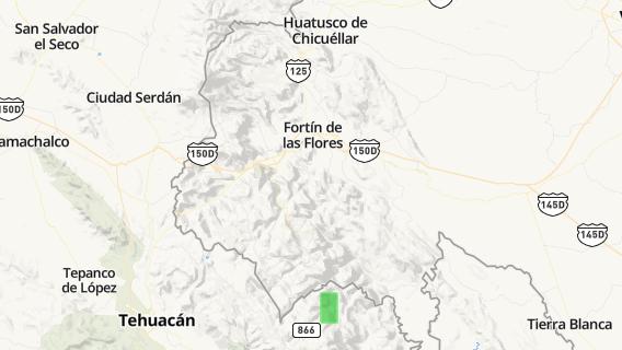mapa de la ciudad de Cuautlapan