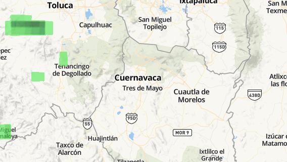 mapa de la ciudad de Cuernavaca