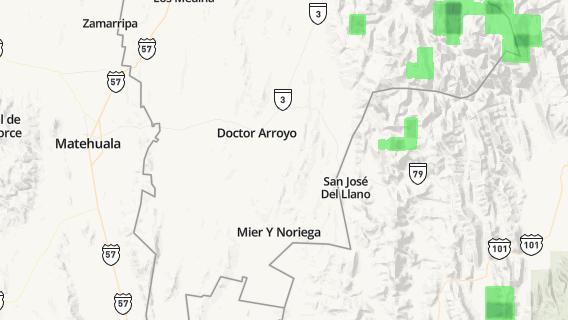 mapa de la ciudad de Doctor Arroyo