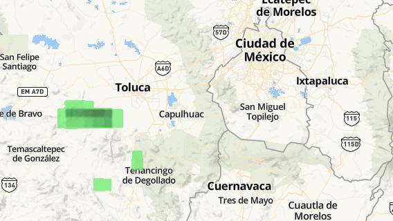 mapa de la ciudad de El Pedregal de Guadalupe Hidalgo