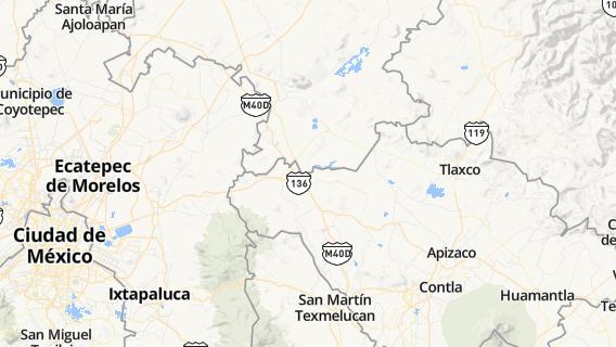 mapa de la ciudad de Emiliano Zapata