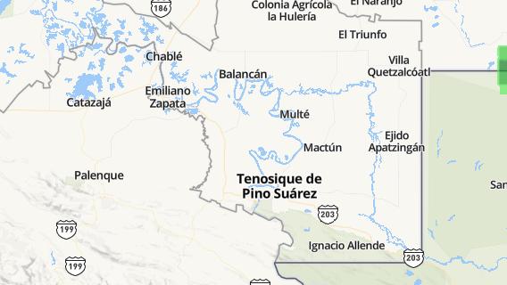 mapa de la ciudad de General Luis Felipe Dominguez Suarez