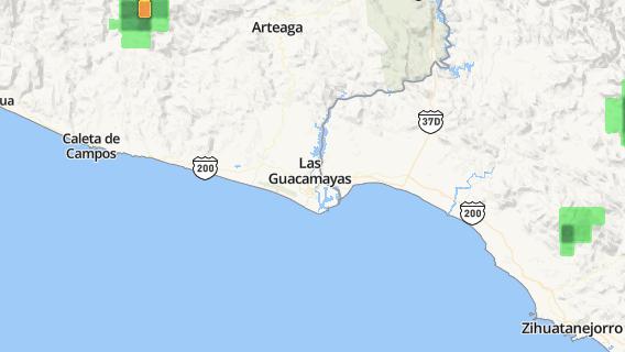 mapa de la ciudad de Guacamayas
