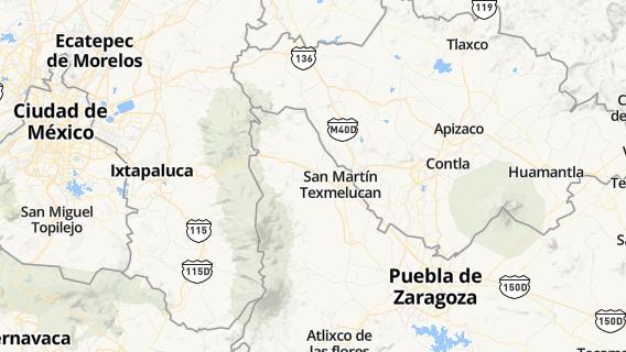 mapa de la ciudad de Guadalupe Zaragoza