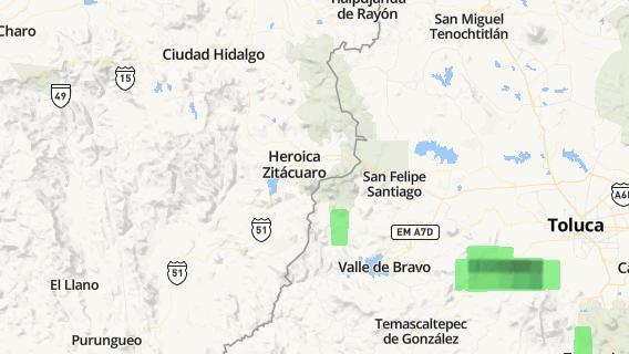mapa de la ciudad de Heroica Zitacuaro
