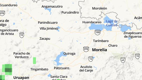 mapa de la ciudad de Huaniqueo de Morales
