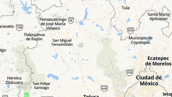 mapa de la ciudad de Huemetla
