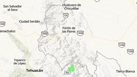 mapa de la ciudad de Ixtaczoquitlan