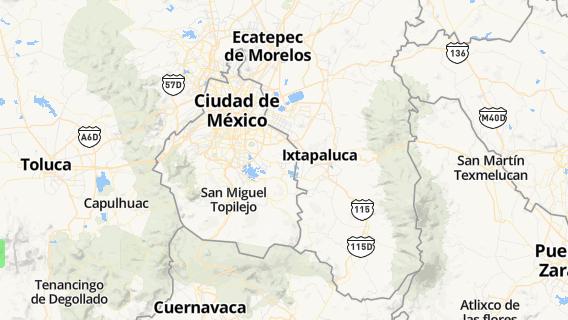 mapa de la ciudad de Iztapalapa