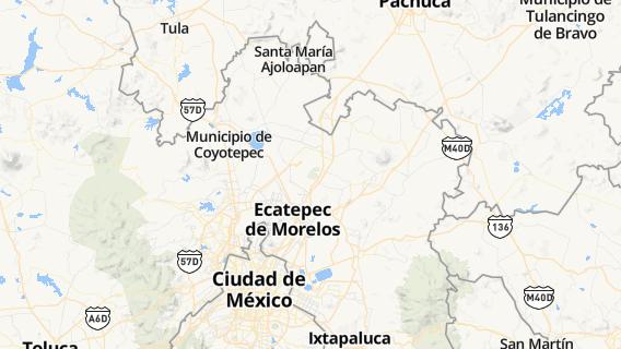 mapa de la ciudad de Jaltenco