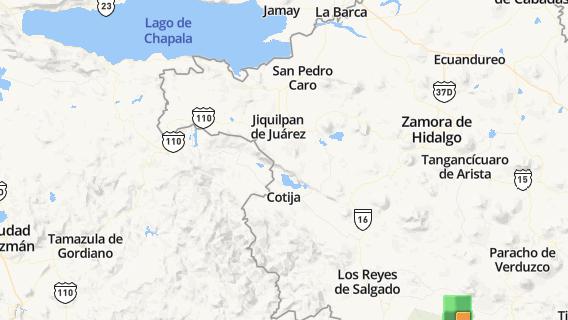 mapa de la ciudad de Jiquilpan de Juarez