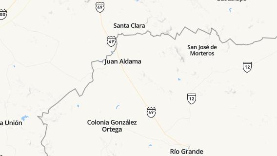 mapa de la ciudad de Juan Aldama