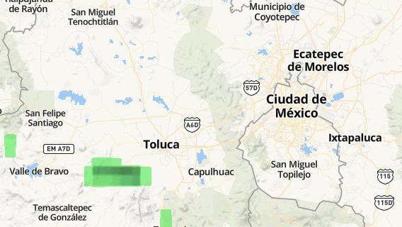 mapa de la ciudad de La Magdalena Tenexpan