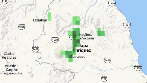 mapa de la ciudad de Las Vigas de Ramirez