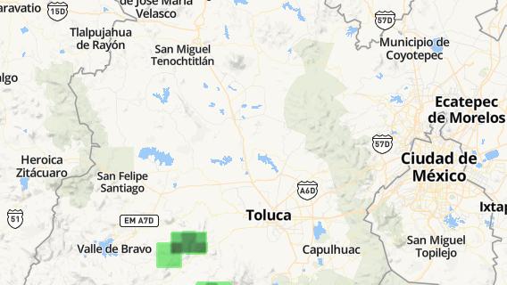 mapa de la ciudad de Manzana Tercera de Santa Cruz Tepexpan