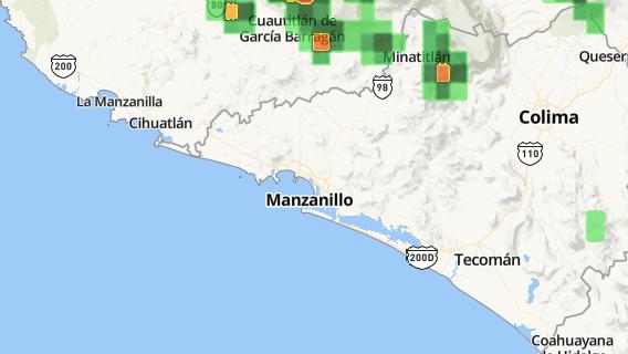 mapa de la ciudad de Manzanillo
