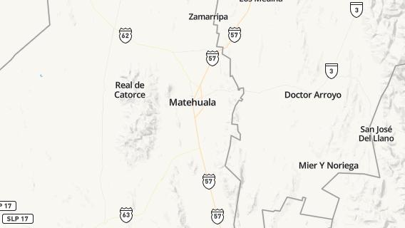 mapa de la ciudad de Matehuala
