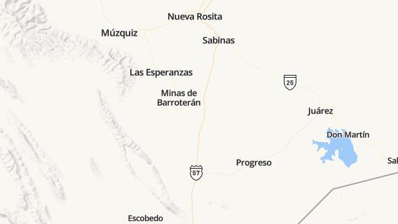 mapa de la ciudad de Minas de Barroteran