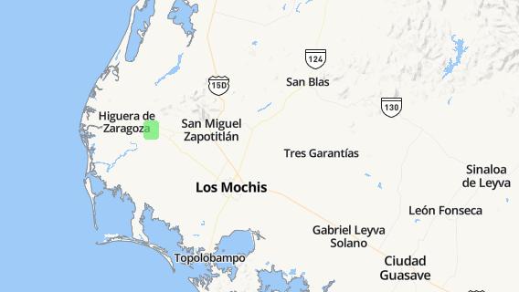 mapa de la ciudad de Mochicahui