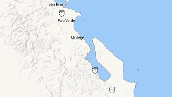 mapa de la ciudad de Mulege
