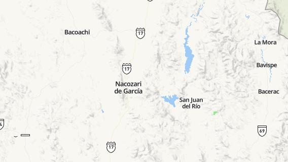 mapa de la ciudad de Nacozari Viejo