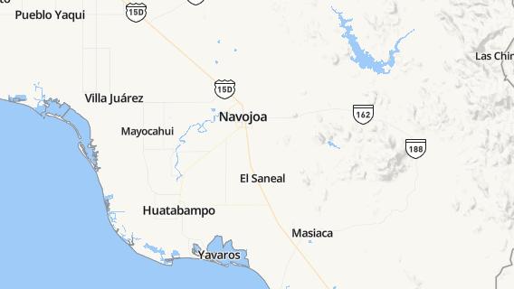 mapa de la ciudad de Navojoa