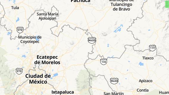 mapa de la ciudad de Nopaltepec