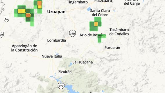 mapa de la ciudad de Nuevo Urecho