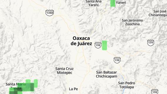 mapa de la ciudad de Oaxaca