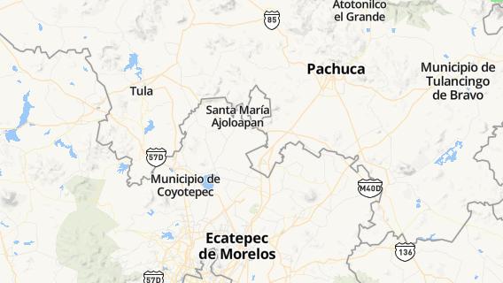 mapa de la ciudad de Oriental de Zapata