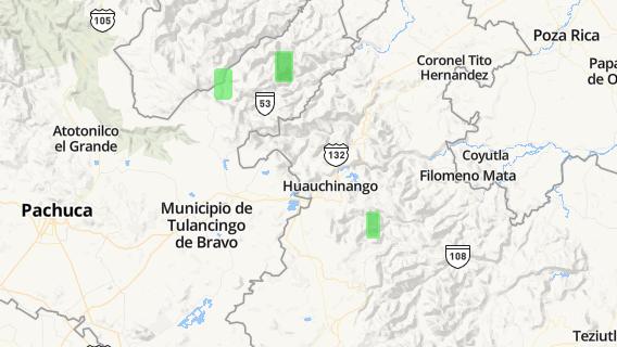 mapa de la ciudad de Pahuatlan de Valle