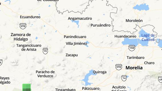 mapa de la ciudad de Panindicuaro