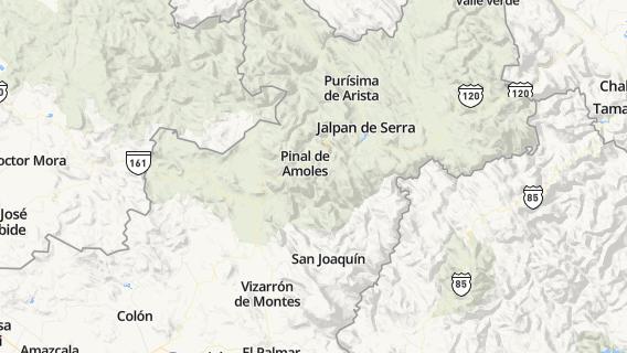 mapa de la ciudad de Pinal de Amoles