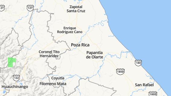 mapa de la ciudad de Poza Rica de Hidalgo