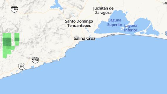 mapa de la ciudad de Salina Cruz