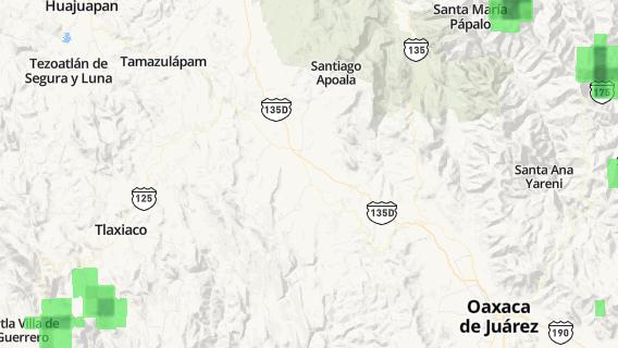 mapa de la ciudad de San Andres Sinaxtla