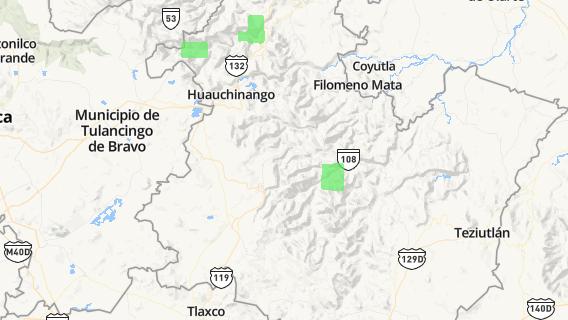 mapa de la ciudad de San Cristobal Xochimilpa