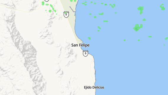 mapa de la ciudad de San Felipe