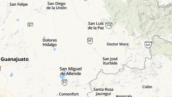mapa de la ciudad de San Isidro de la Estacada