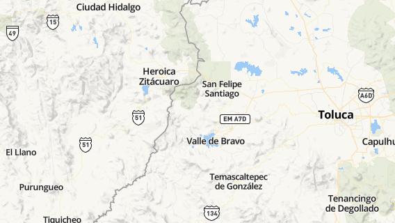 mapa de la ciudad de San Jeronimo Totoltepec