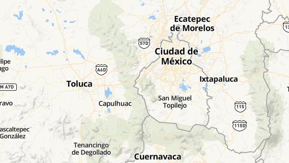 mapa de la ciudad de San Lorenzo Acopilco