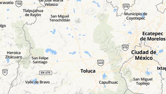 mapa de la ciudad de San Lorenzo Toxico