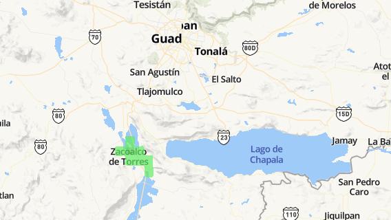 mapa de la ciudad de San Lucas Evangelista