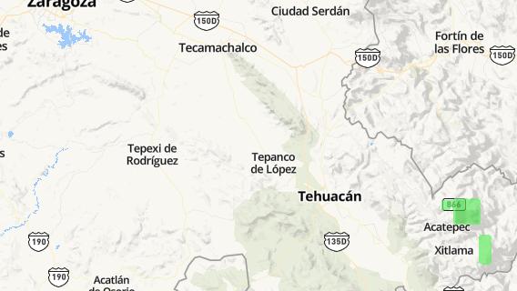 mapa de la ciudad de San Marcos Tlacoyalco