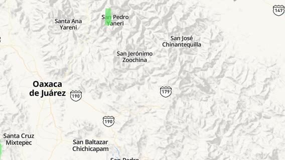 mapa de la ciudad de San Mateo Cajonos